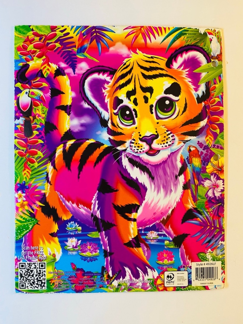 Lisa Frank Forrest Tiger Portfolio Folder 2012